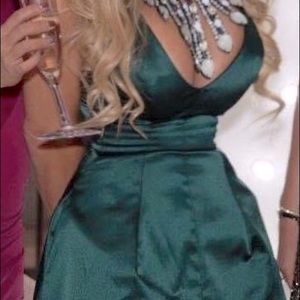 Emerald Green Cocktail Dress